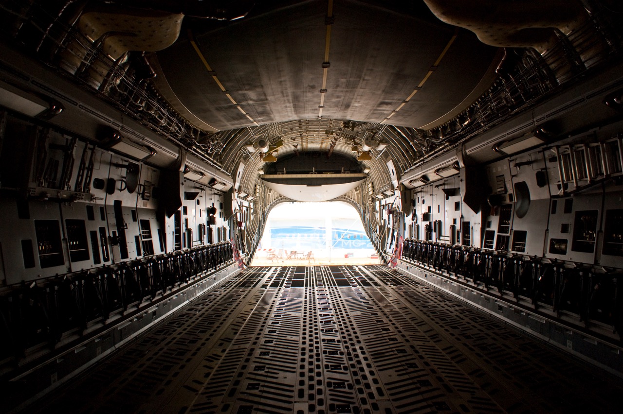 Farnborough Airshow 2010 - C17 Cargo Bay