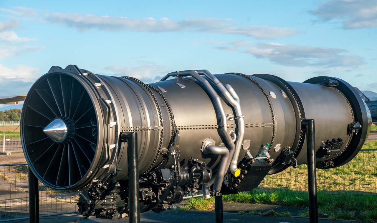 Pratt &amp; Whitney F135 engine serving as the propulsion system for the Lockheed Martin F-35 Lightning II aircraft.